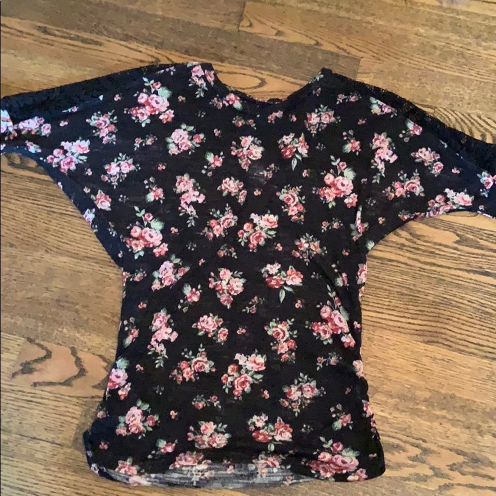 Knit floral top